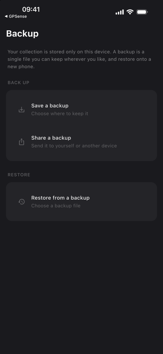 Backup and restore to a single file